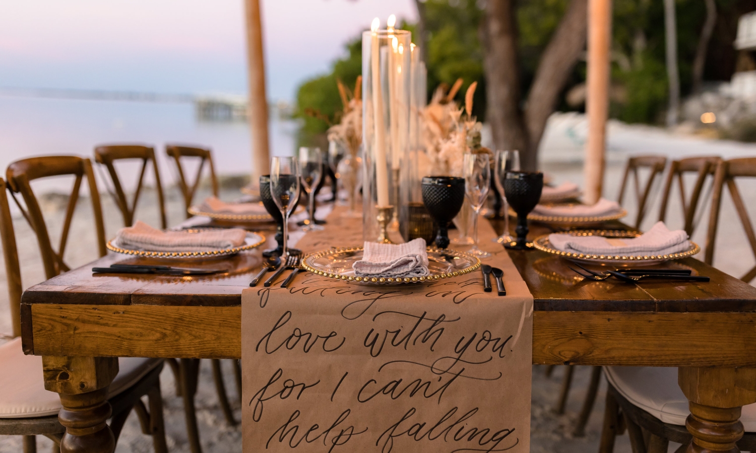 a shot of a wedding reception