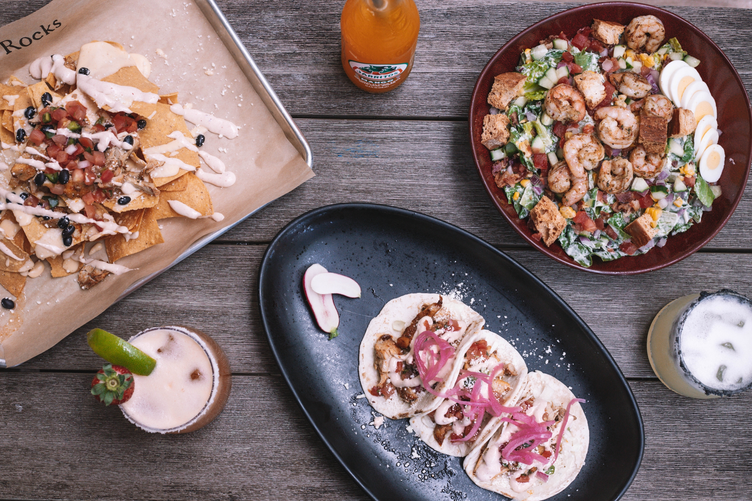food spread on a table