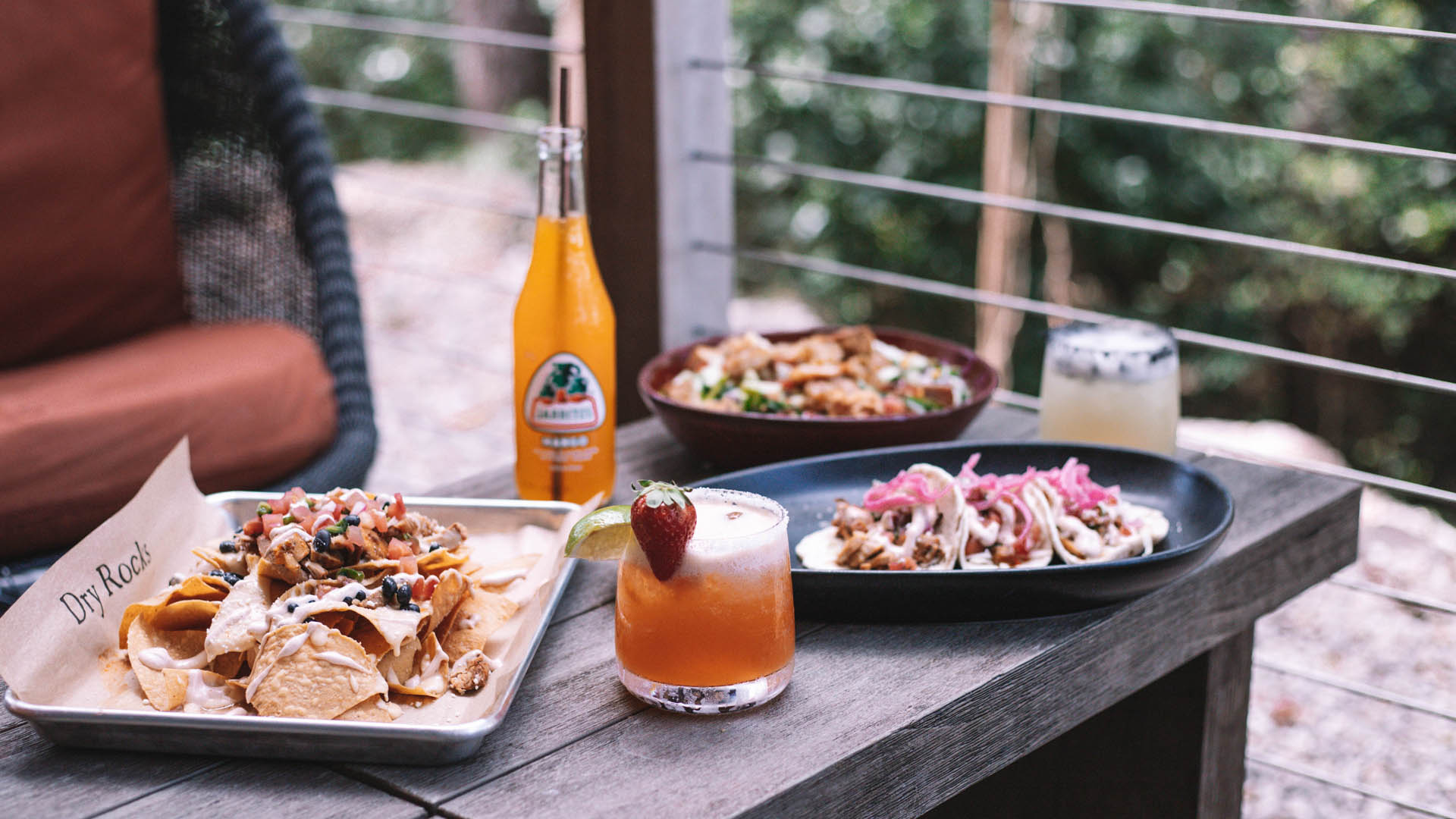 food on a table