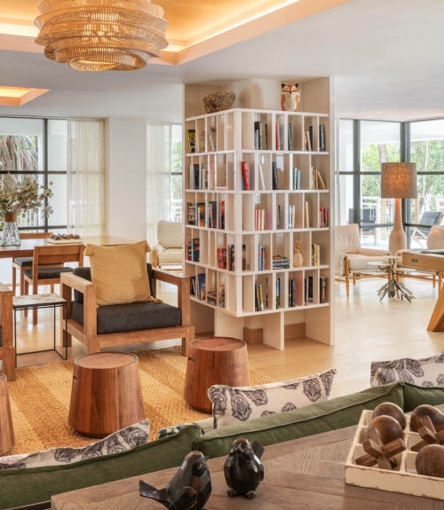 library at the resort