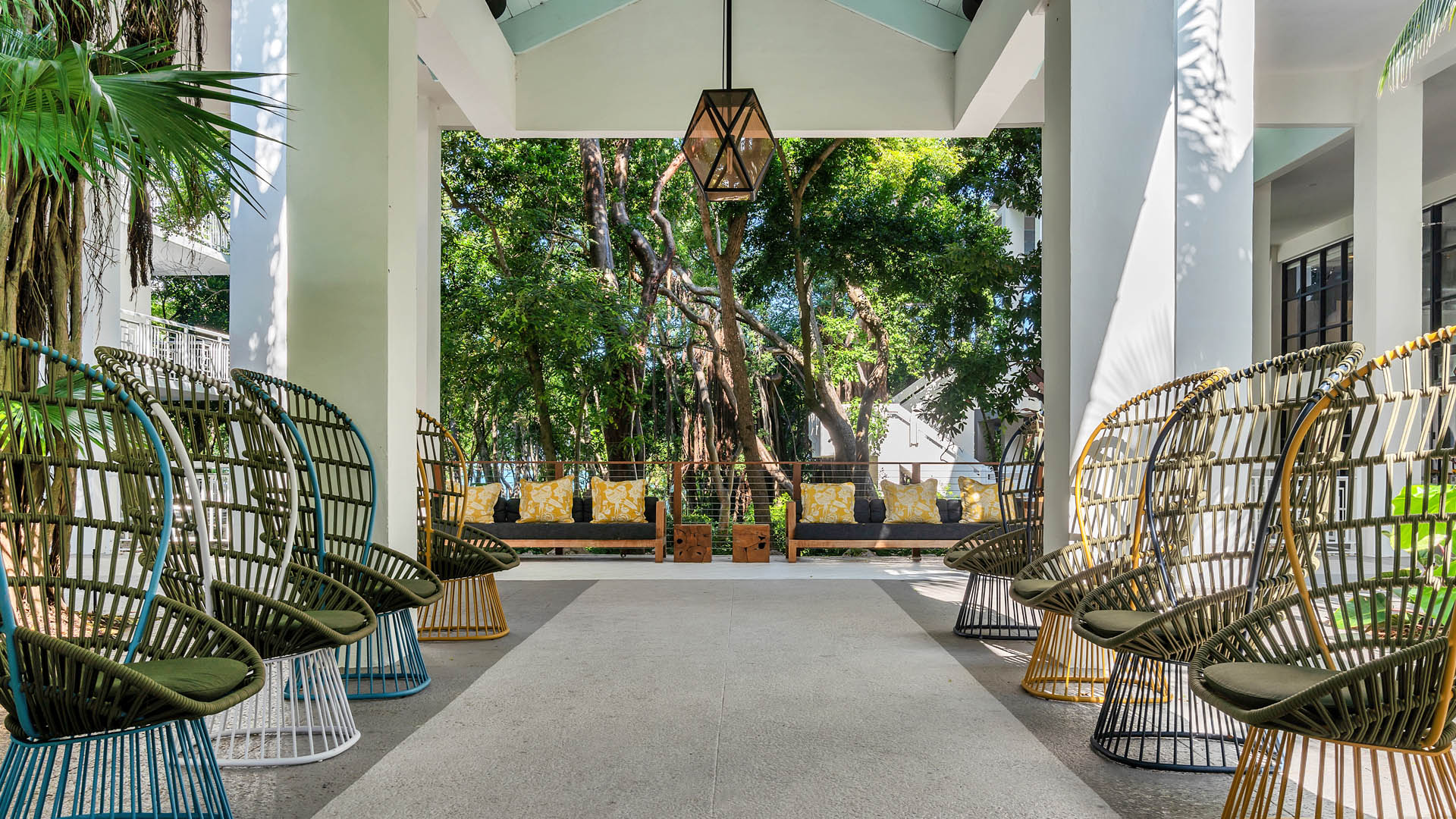 arrival port at the resort