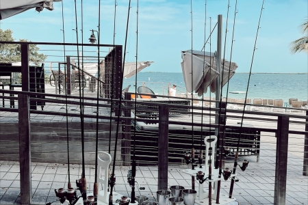 Fishing Poles on Beach